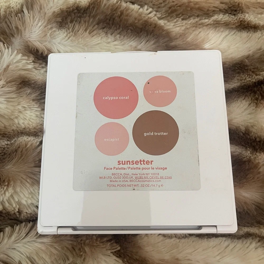 Becca Sunsetter Face Palette Bronze Highlight Blush